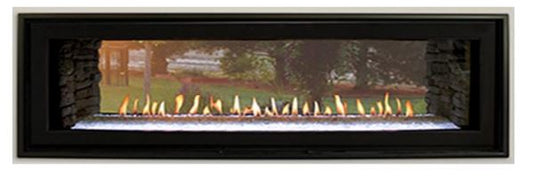 WMH 48" Boulevard See-Thru Linear Fireplace with Electronic Remote, LP - Chimney Cricket