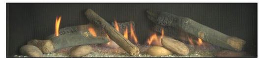 WMH Rustic Oak 7-Piece Ceramic Fiber Log Set - Chimney Cricket
