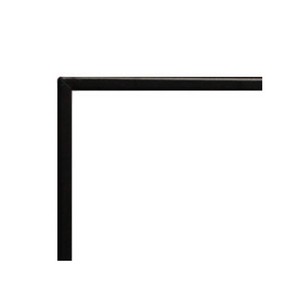 WMH 3/4" Matte Black Beveled Frame Decorative Front - Chimney Cricket