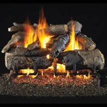 RHP 18/20" Charred American Oak Standard Gas Logs - Chimney Cricket