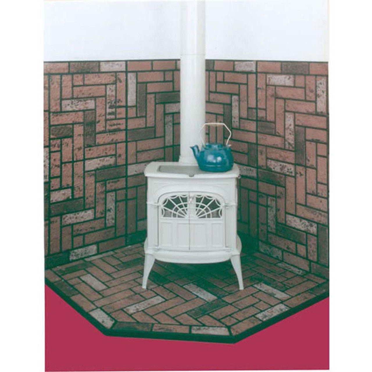 36" X 36" Brick Stove Board - Chimney Cricket