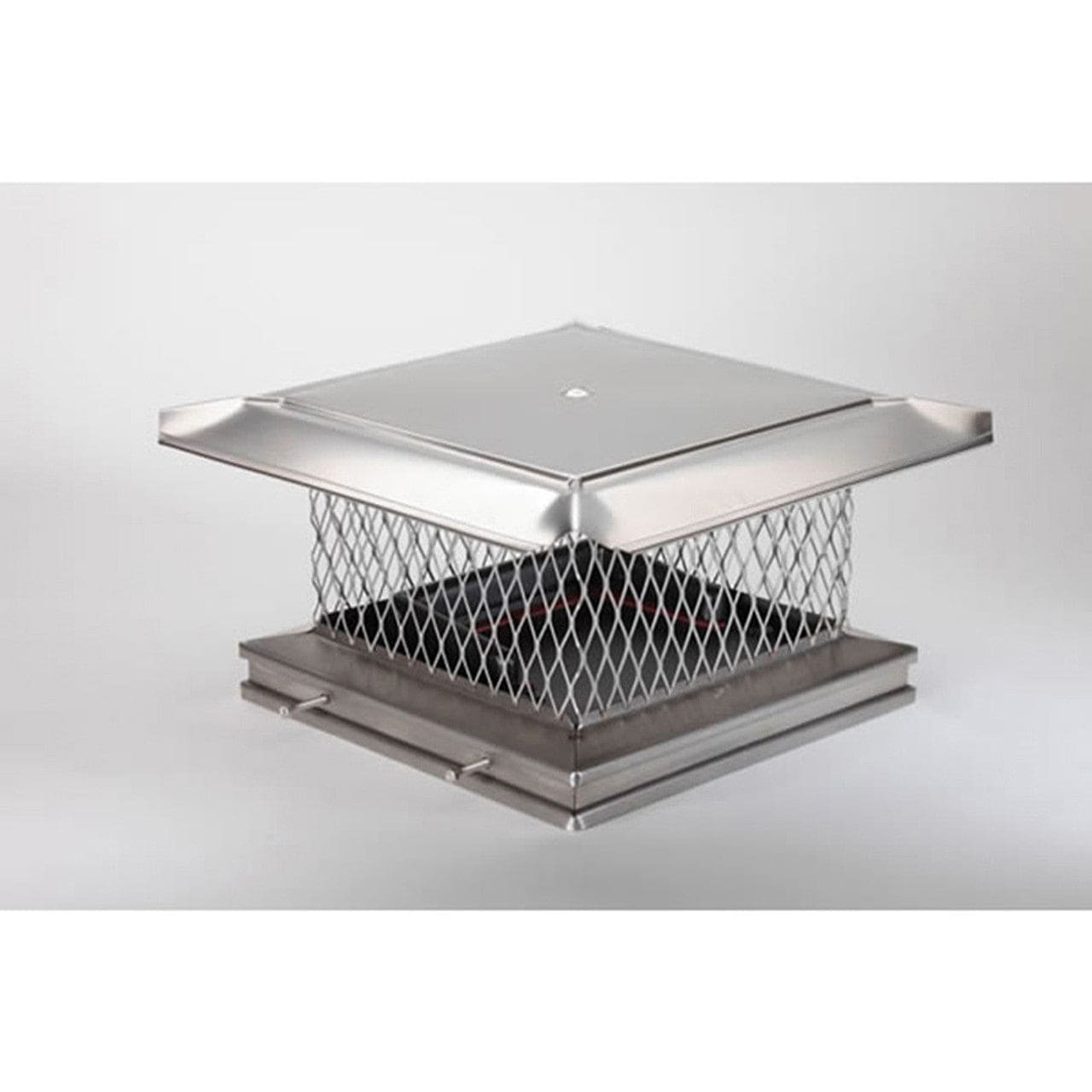 9" X 13" Lyemance 3/4" Mesh 304-Alloy Stainless Steel Damper Cap - DLEMPC913 - Chimney Cricket