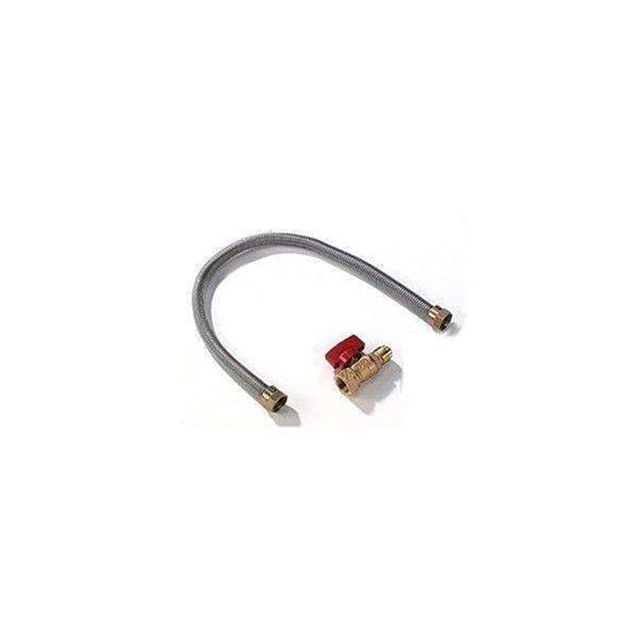 12" Stainless Steel Gas Flex Connector and Shut Off - FC-12 - Chimney Cricket