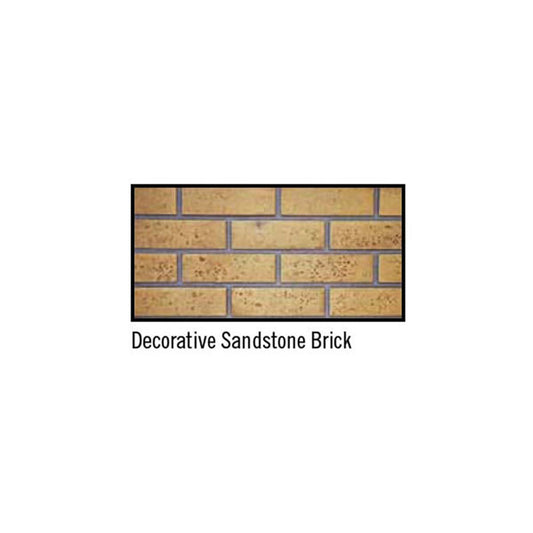 Sandstone Decorative Brick Panels for GRANDVILLE GVF36 Fireplaces - GV824KT - Chimney Cricket