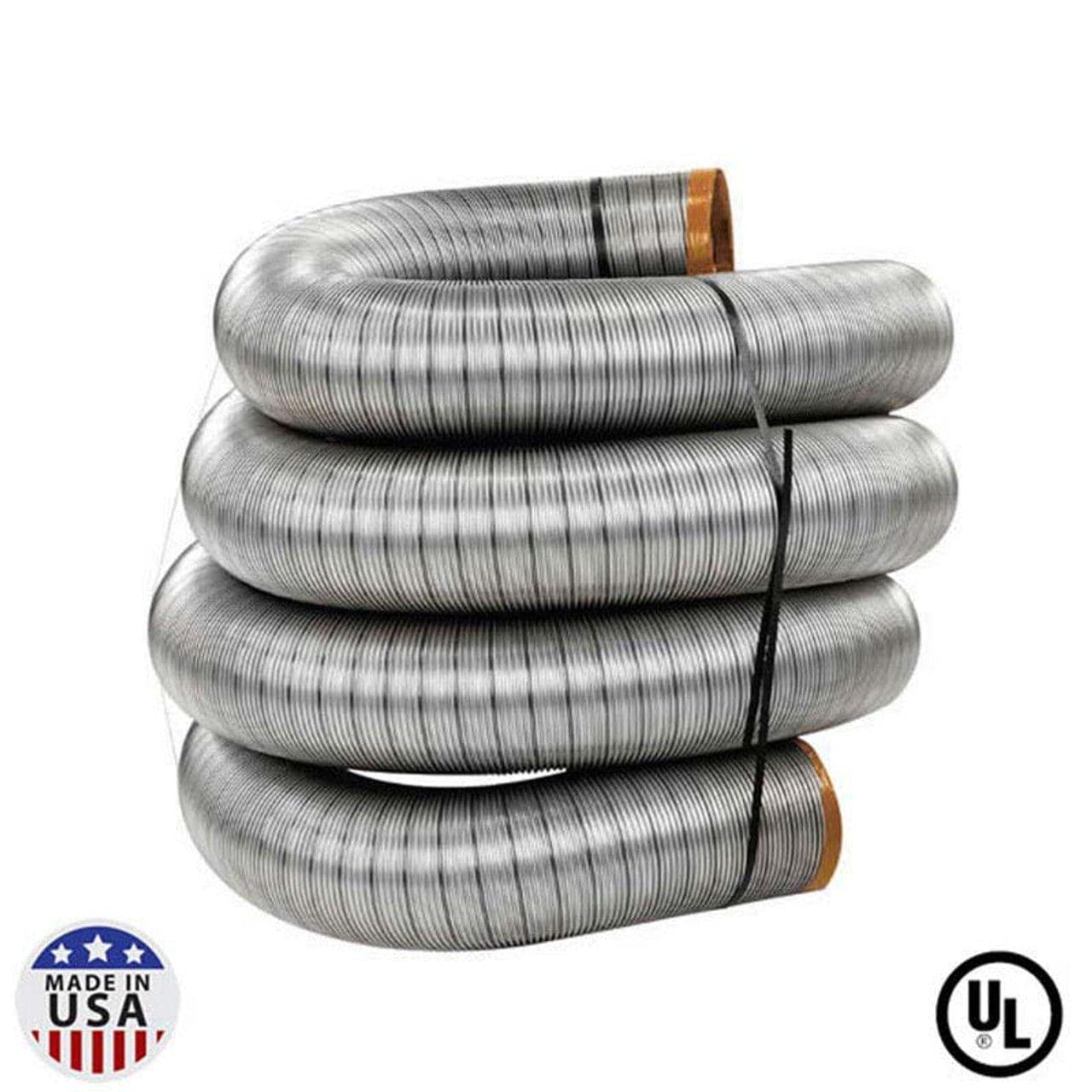 4" X 35' HomeSaver UltraPro .005 316Ti-Alloy Stainless Steel Pre-Cut Liner - Chimney Cricket