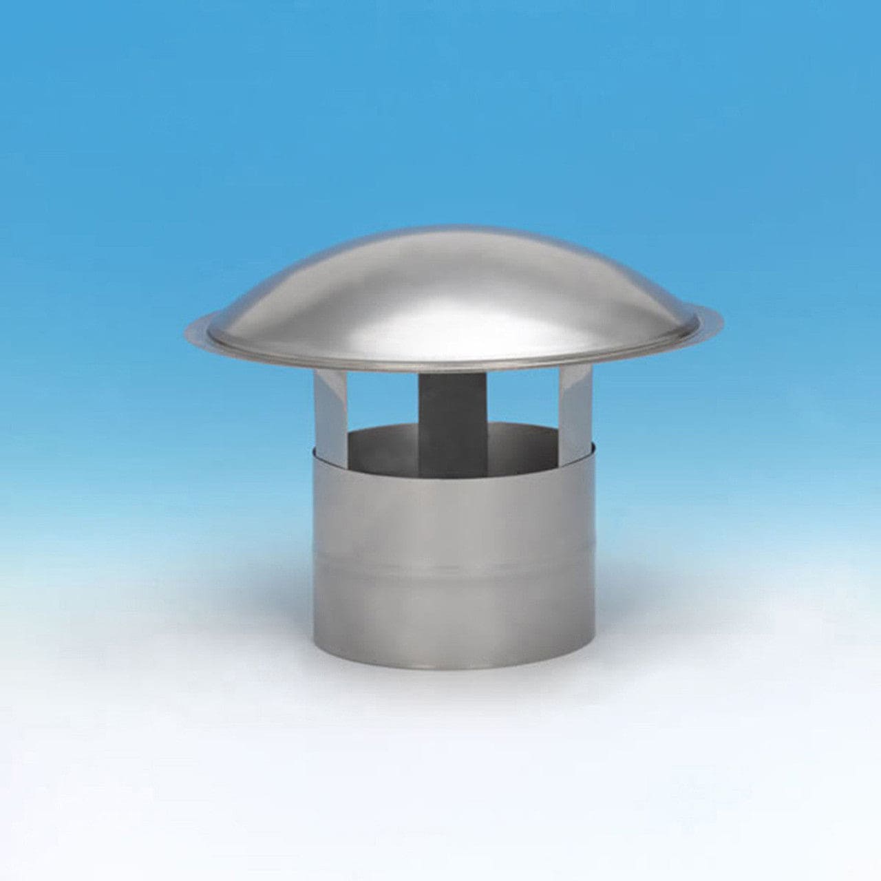 5" HomeSaver 316-Alloy Stainless Steel Rain Cap - 3500AR - Chimney Cricket