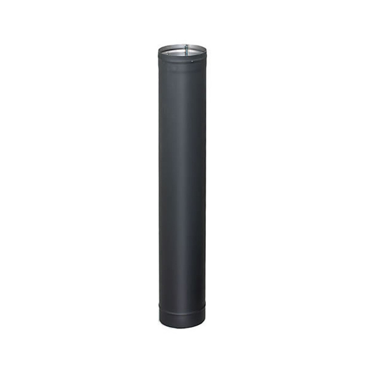 6" x 24" Heatfab Welded Black Stove Pipe - Chimney Cricket