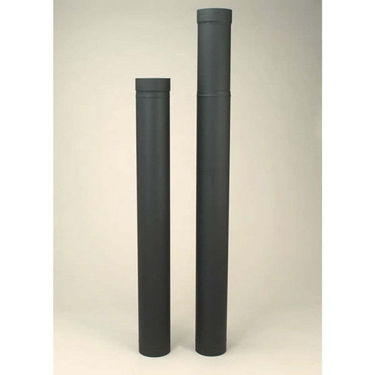 6" Heatfab Welded Black Stove Pipe with Adjustable Length 38" - 70" - Chimney Cricket