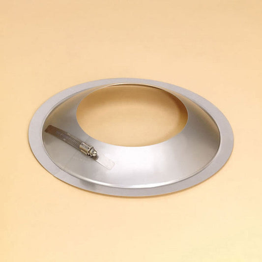 11" HomeSaver UltraPro/Pro 304-Alloy Stainless Steel Storm Collar - 41126SS - Chimney Cricket