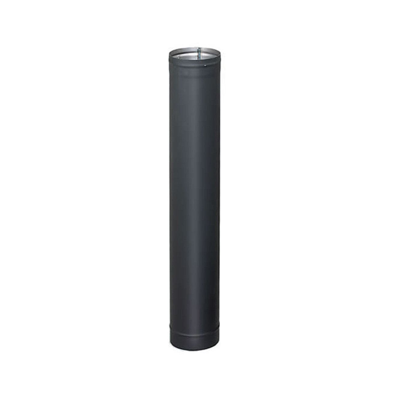 8" x 24" Heatfab Welded Black Stove Pipe - Chimney Cricket