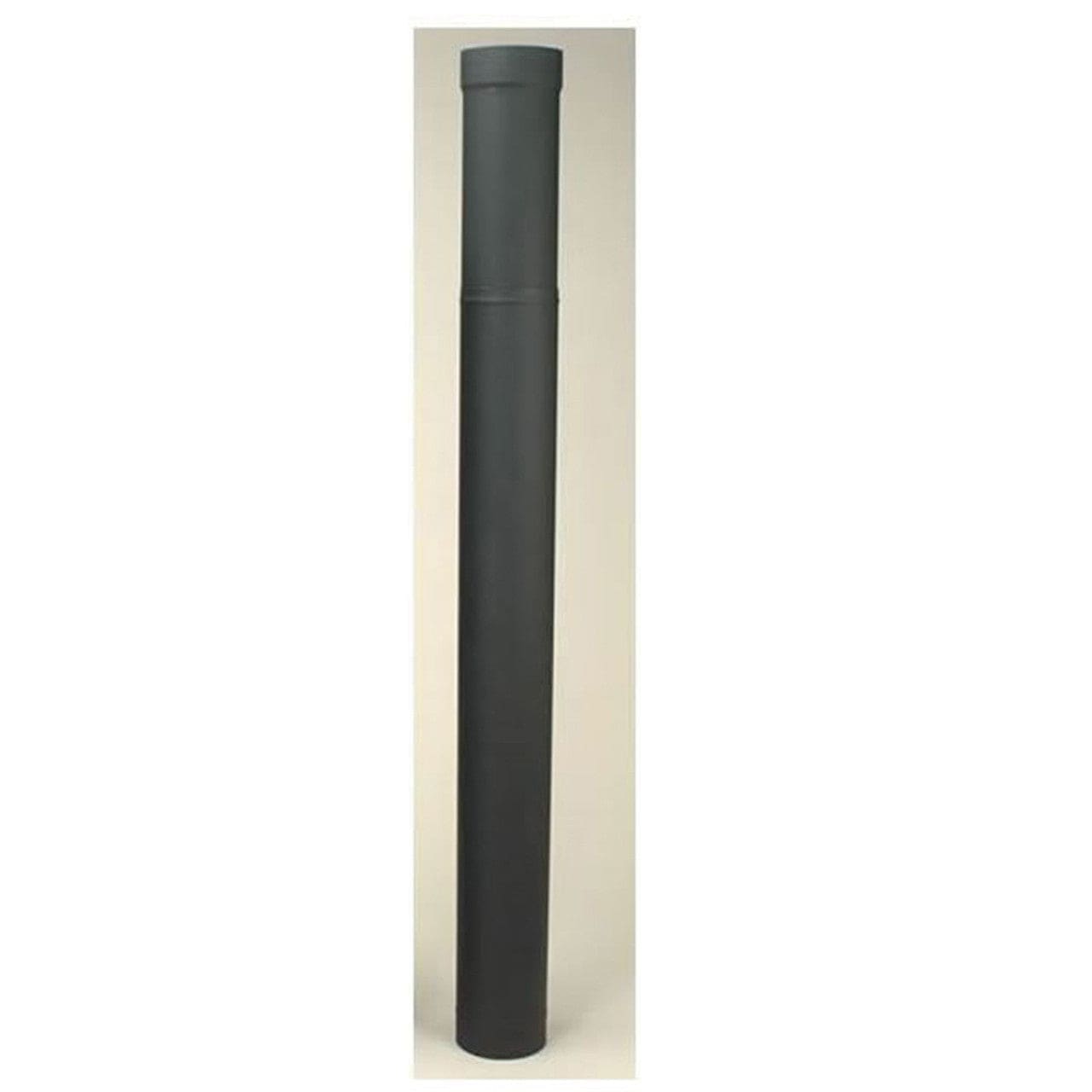 8" Heatfab Welded Black Stove Pipe Adjustable Length 38" - 70" - Chimney Cricket