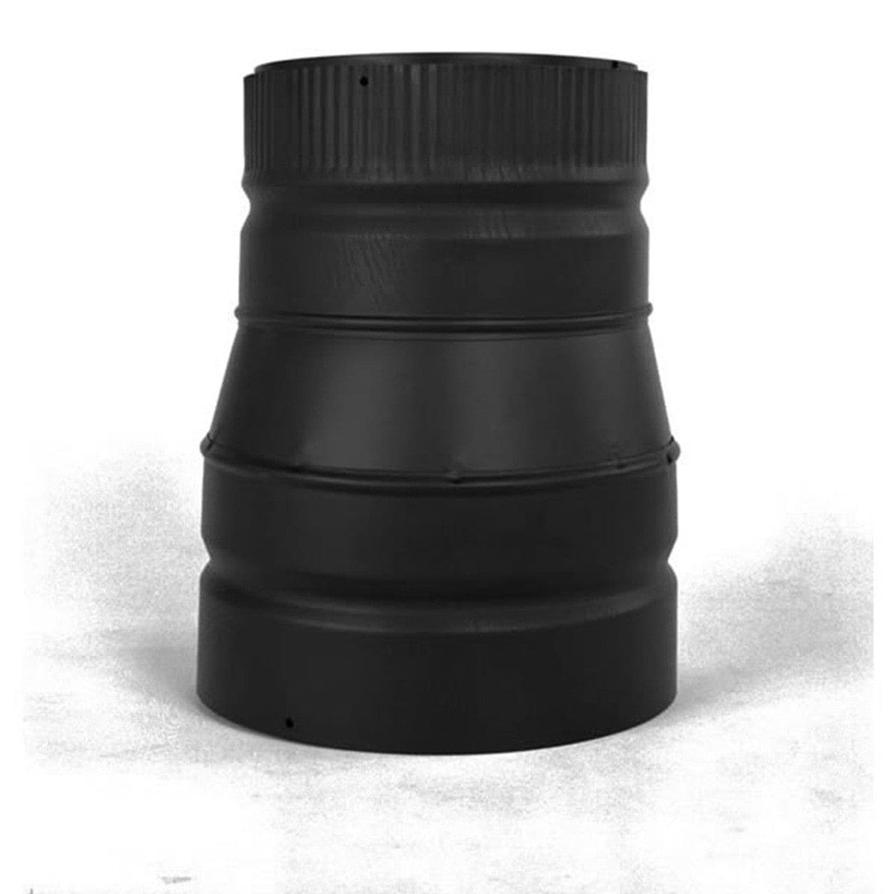 8" (Female) To 6" Heatfab Black Increaser (Male) Male End Is Crimped - Chimney Cricket