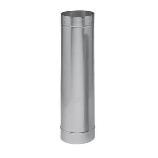6" X 48" Heatfab 304-Alloy Stainless Steel Saf-T Liner (1 Pack of 4) - 4608SS - Chimney Cricket