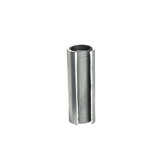 6" X 48" Heatfab 304-Alloy Stainless Steel Pre-Insulated Saf-T Liner (1 Pack of 2) - 4660SS - Chimney Cricket
