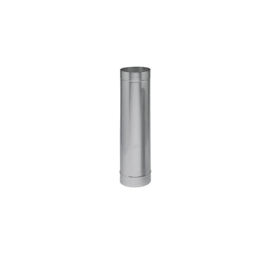 10" x 24" Heatfab 304-Alloy Stainless Steel Saf-T Vent Rigid Liner - 41005SS - Chimney Cricket