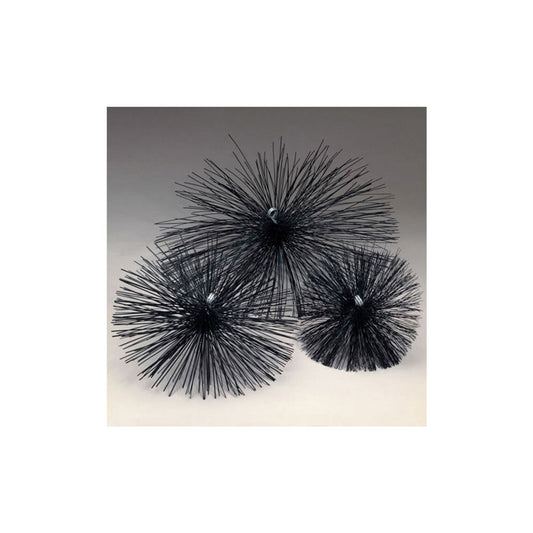 24" Round Duct Cleaning Nylon Bristle Brush with 3/8" PT - Chimney Cricket