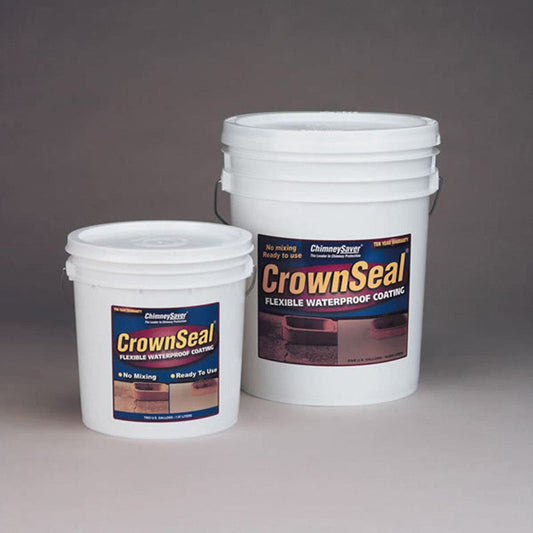 2 Gallons of CrownSeal Premixed Trowelable Sealant/Flexible Waterproof Coating - 300023 - Chimney Cricket
