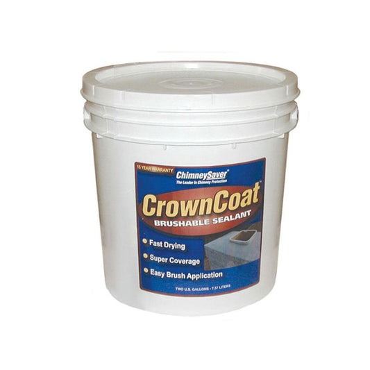 2 Gallons of CrownCoat Brushable Gray Sealant - 300008 - Chimney Cricket