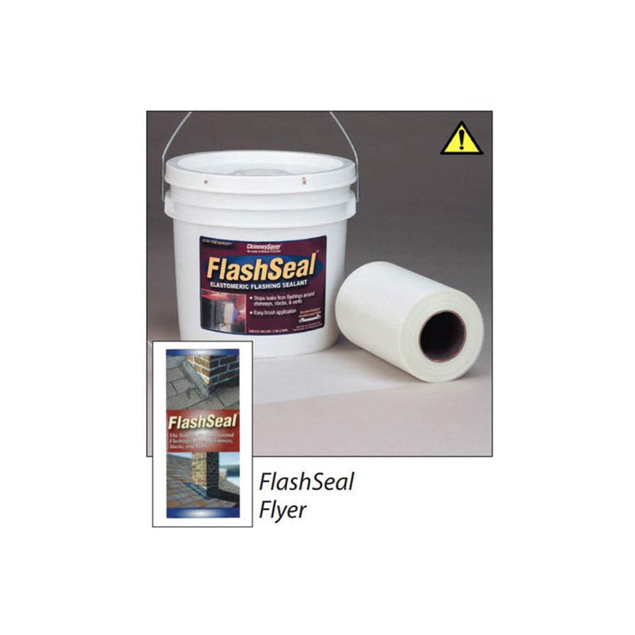 1 Gallon of Flashseal Elastomeric Flashing Sealant White - 300050 - Chimney Cricket