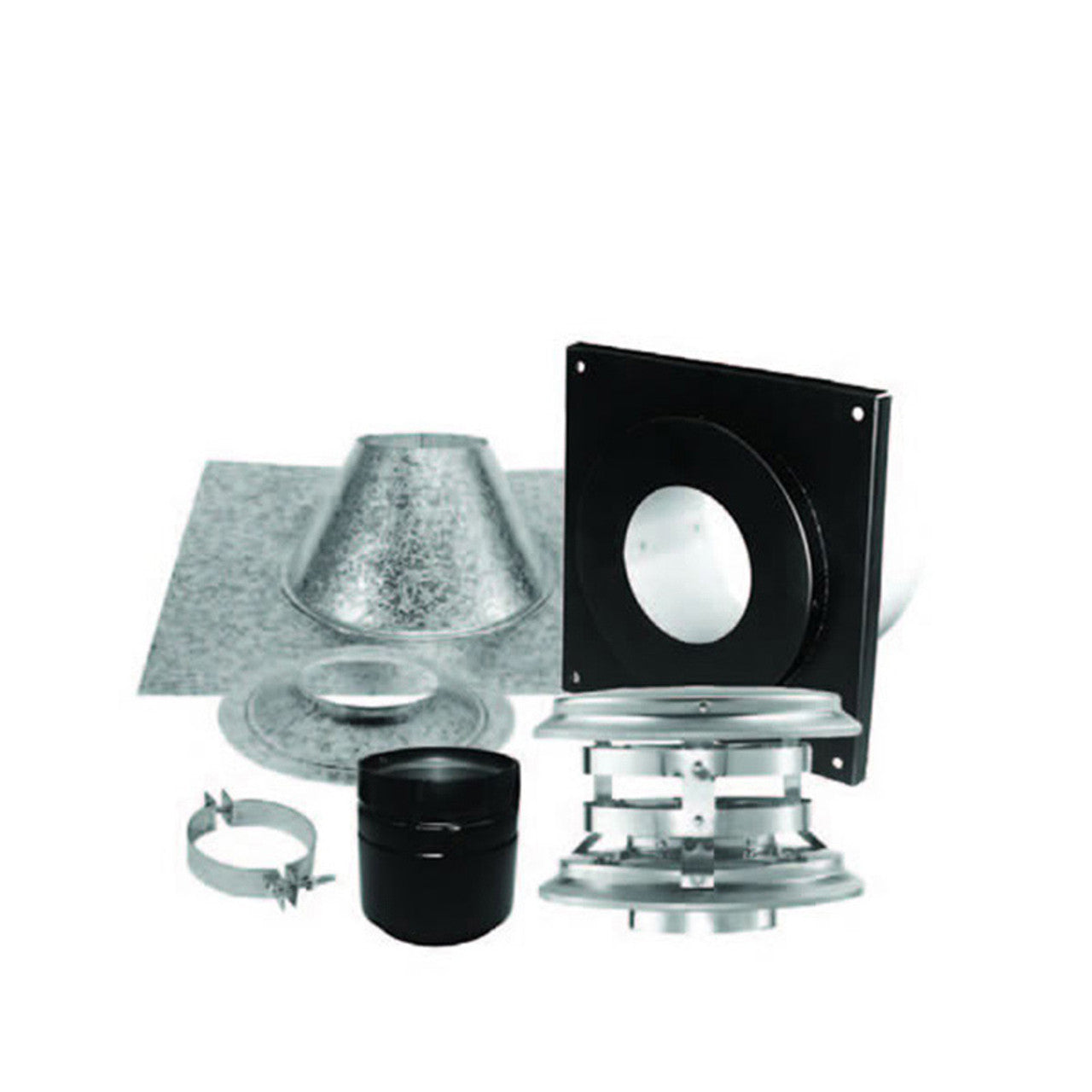 3" PelletVent Pro Vertical Kit For Flat Ceilings - 3PVP-KVA - Chimney Cricket