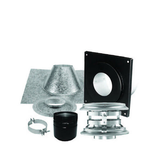 3" PelletVent Pro Vertical Kit For Flat Ceilings - 3PVP-KVA - Chimney Cricket
