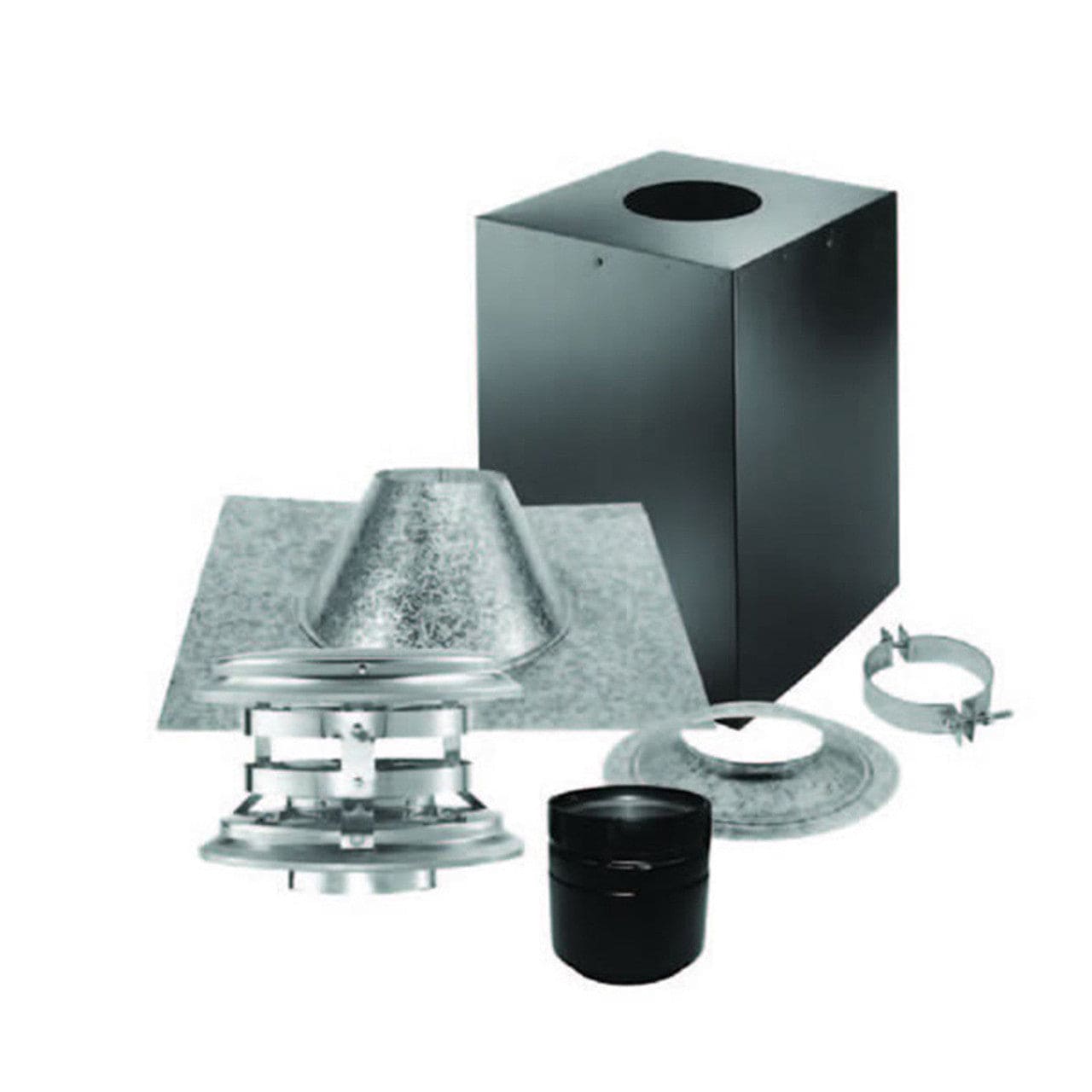 3" PelletVent Pro Vertical Kit For Cathedral Ceilings - 3PVP-KVB - Chimney Cricket
