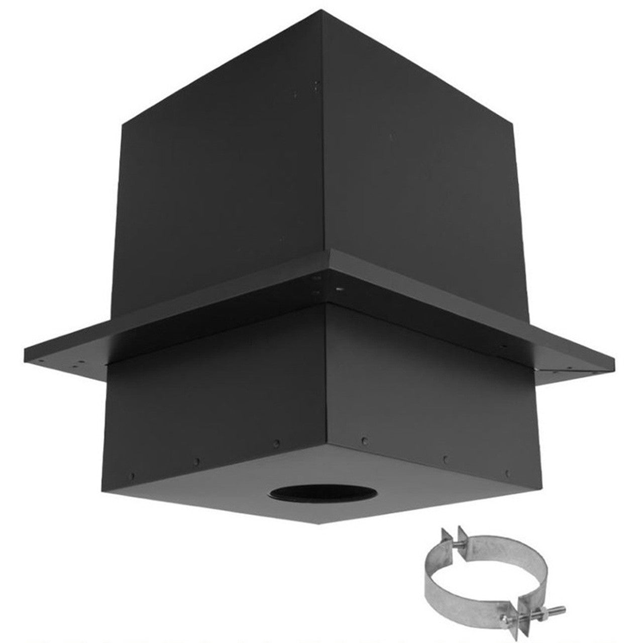 4" PelletVent Pro Cathedral Ceiling Support Box - 4PVP-CS - Chimney Cricket