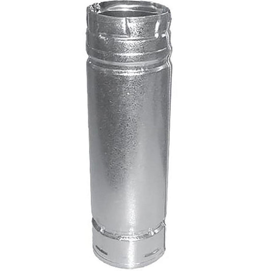 3" x 36" PelletVent Pro Double-Wall Galvalume Pipe Length - 3PVP-36 - Chimney Cricket