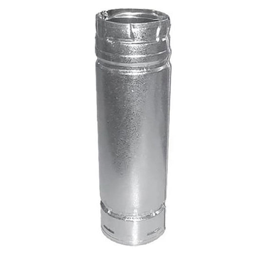 3" x 60" PelletVent Pro Double-Wall Galvalume Pipe Length - 3PVP-60 - Chimney Cricket
