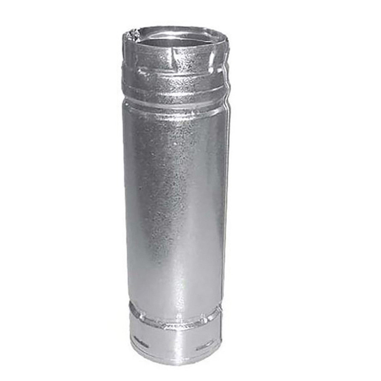 4" x 24" PelletVent Pro Double-Wall Galvalume Pipe Length - 4PVP-24 - Chimney Cricket