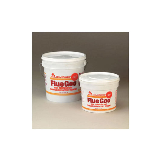 1/2 Gallon Tub Buff HomeSaver Pre-Mixed Flue Goo Furnace/Refractory Cement - 3610B - Chimney Cricket