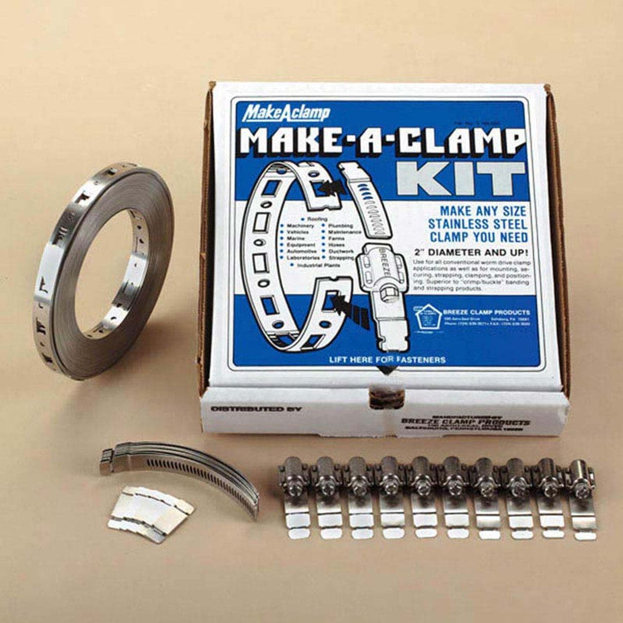 Make-A-Clamp Extra Fasteners Box Of 10 - Chimney Cricket