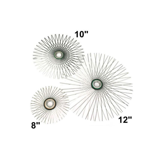 8" Flat Star Wire Brush For Viper Cleaning Systems For 6" Flue - 14120 - Chimney Cricket