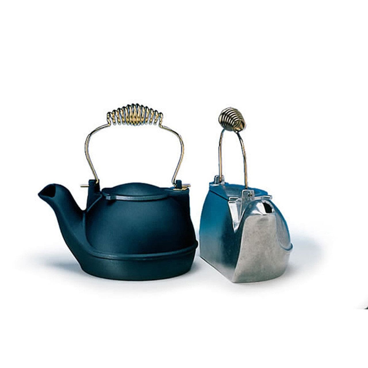 Black Cast Aluminum 2-Qt Half Kettle - HK-B - Chimney Cricket