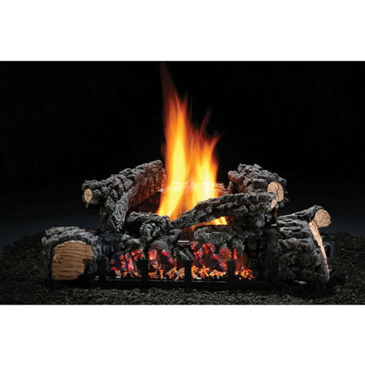 26" Highland Glow Vent-Free Natural Gas Log Set with Variable Flame Height Control - EFHG26N1E - Chimney Cricket