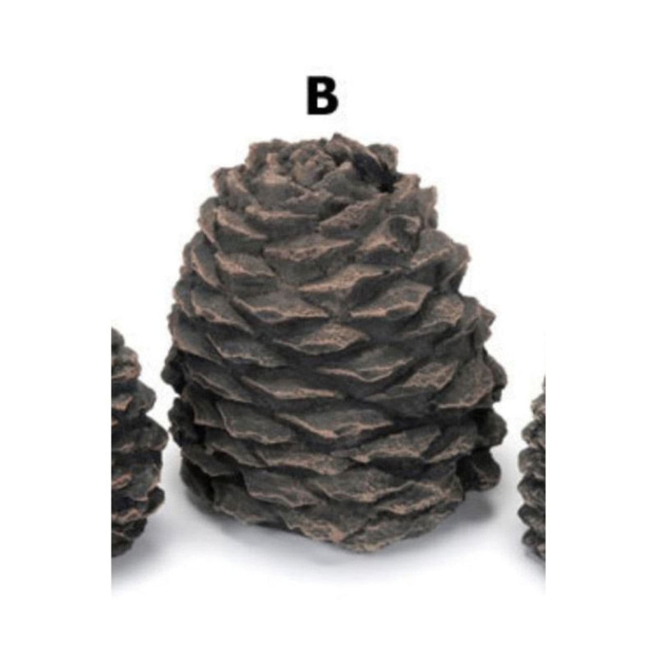 Hargrove Large Straight Ceramic Pine Cone For Gas Logs - 1210-BX - Chimney Cricket