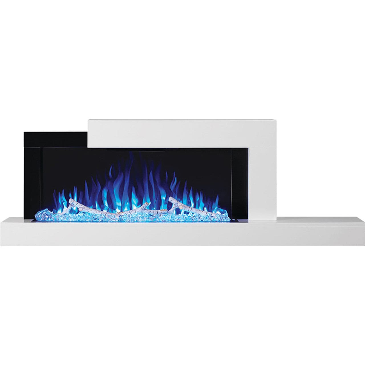 Napoleon Stylus Cara 32 Wall Mount Shelf Style Electric White Fireplace - NEFP32-5019W - Chimney Cricket