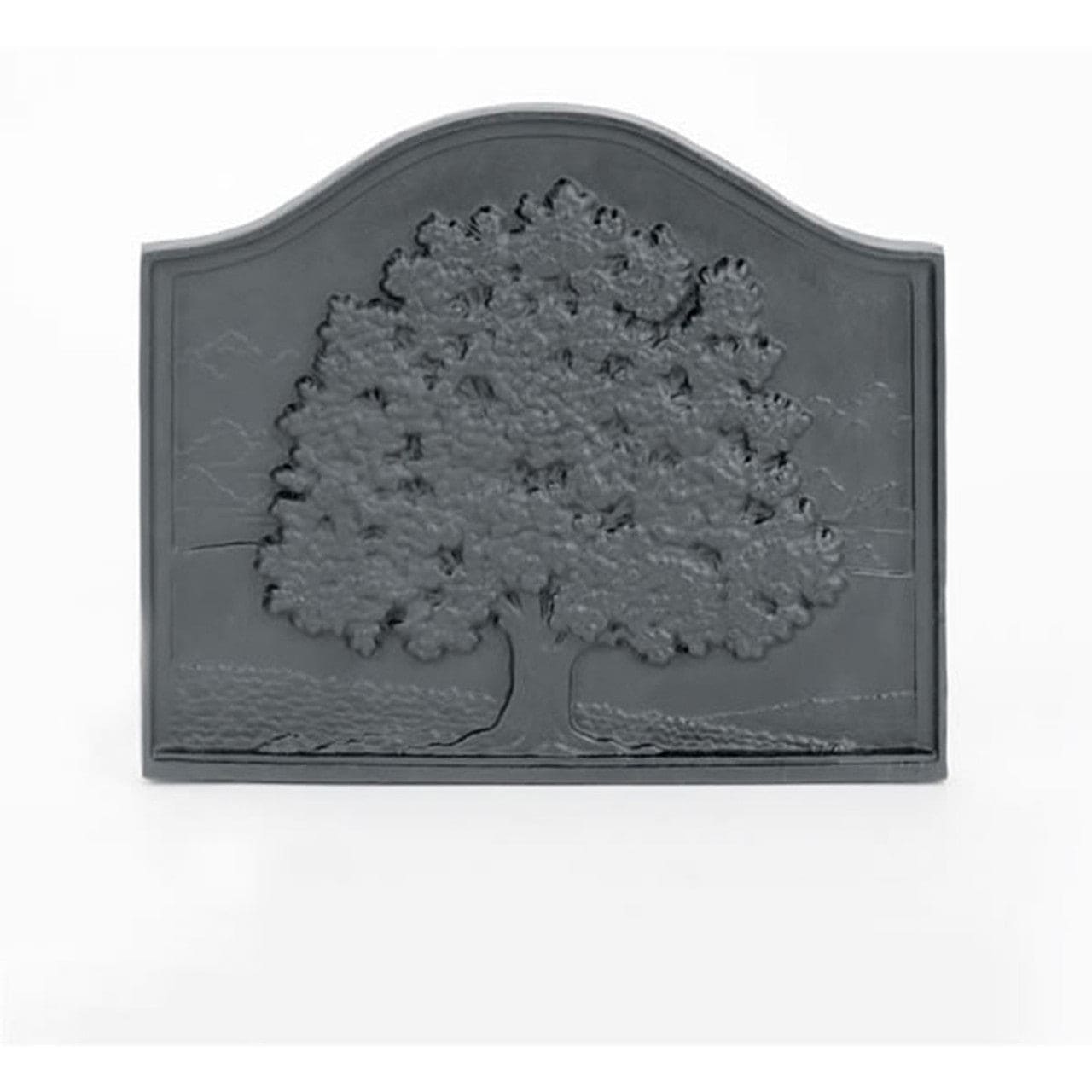 Pennsylvania Small Oak Cast Iron Fireback - Chimney Cricket