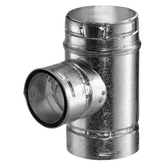 5" X 3" Type B Gas Vent Reduction Tee - 5BVTR3 - Chimney Cricket