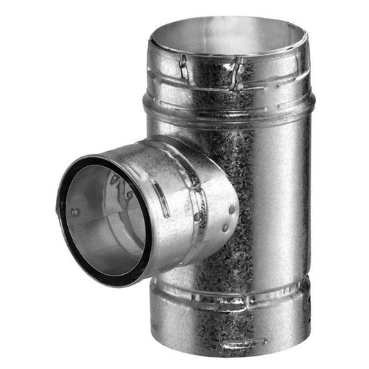 5" X 4" Type B Gas Vent Reduction Tee - 5BVTR4 - Chimney Cricket