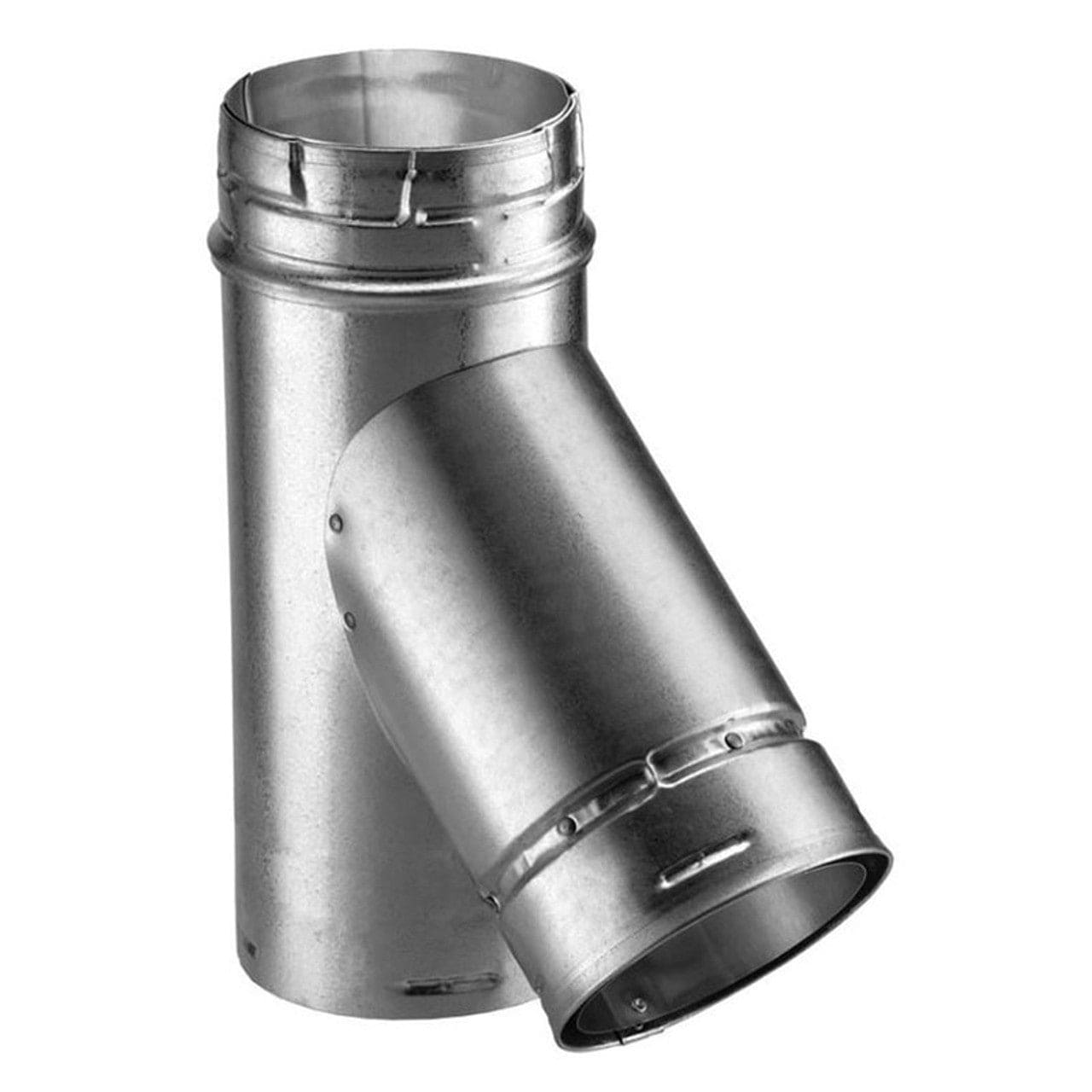 5" x 4" Type B Gas Vent Double-Wall Wye with 45-Degree 4" Branch - 5GVY44 - Chimney Cricket