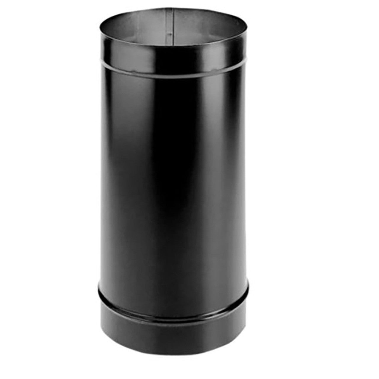 6" DuraVent DuraBlack Single-Wall Black 24" Long Connector Stove Pipe - 6DBK-24 - Chimney Cricket