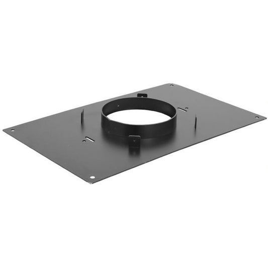 6" DuraVent DuraPlus Black Transition Anchor Plate - 6DP-AP13X21 - Chimney Cricket