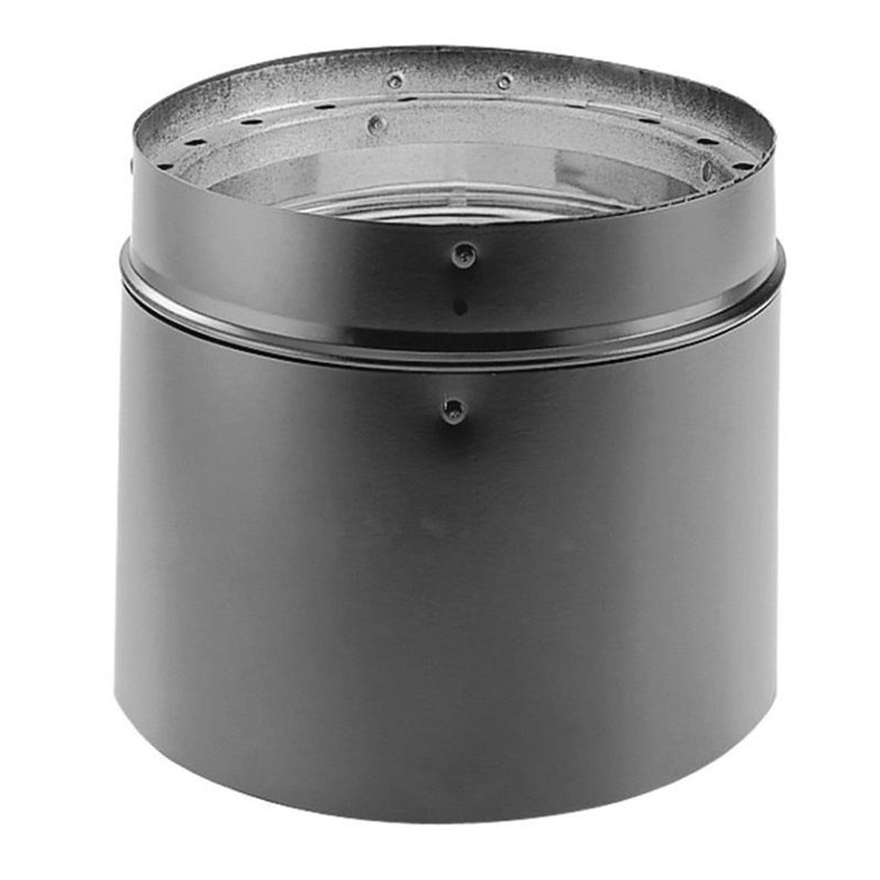 6" DuraVent DVL Double-Wall 12" Adjustable Black Pipe - 6DVL-12ADJ - Chimney Cricket