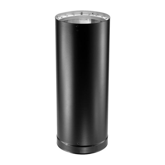 7" x 12" DuraVent DVL Double-Wall Black Pipe - 7DVL-12 - Chimney Cricket