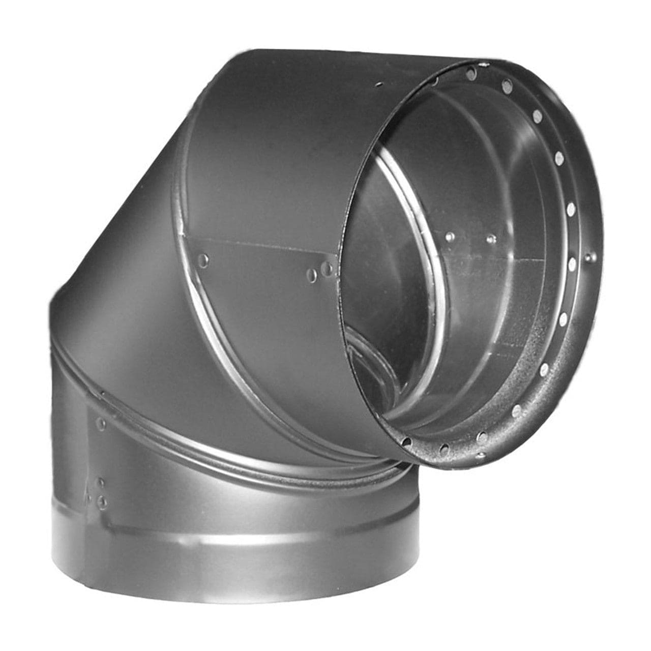 8" DuraVent DVL Double-Wall Black 90-Degree Elbow - 8DVL-E90 - Chimney Cricket