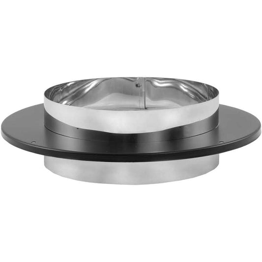 8" DuraVent DuraTech Stainless Steel Chimney Adaptor with Trim - 8DVL-ADC - Chimney Cricket