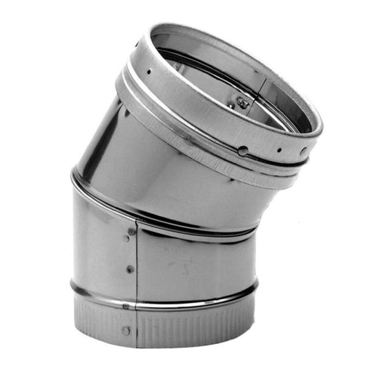 6" DuraVent DuraLiner Stainless Steel 30-Degree Elbow - 6DLR-E30SS - Chimney Cricket