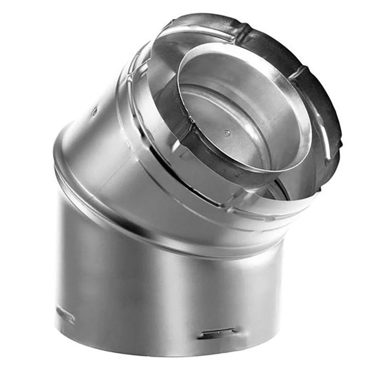 4" DuraVent DirectVent Pro Double-Wall Galvanized 45-Degree Swivel Elbow - 46DVA-E45 - Chimney Cricket