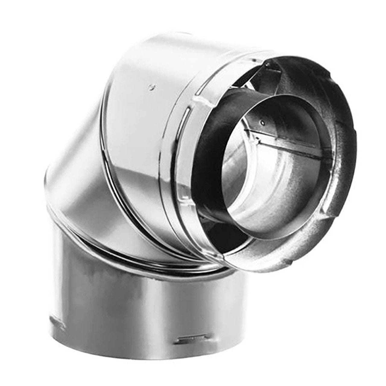 4" DuraVent DirectVent Pro Double-Wall Galvanized 90-Degree Swivel Elbow - 46DVA-E90 - Chimney Cricket